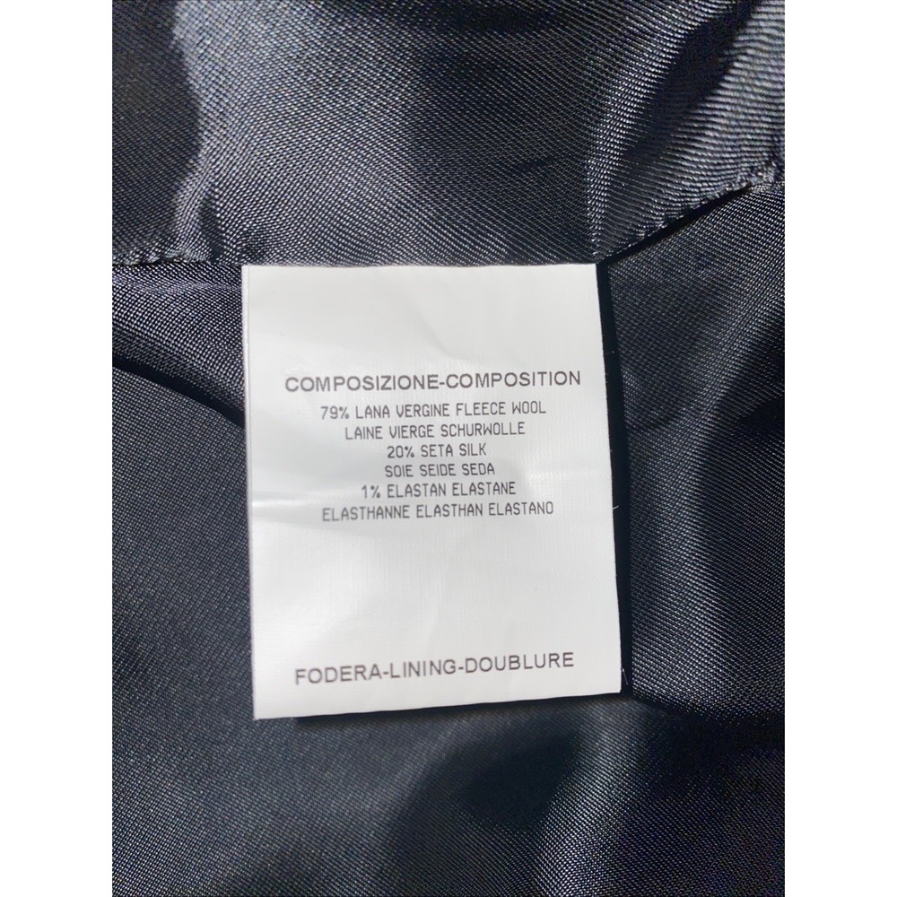Yves Saint Laurent Side Zip Lined Knee Length Pencil Skirt Black Size 42 NEW - Picture 14 of 15
